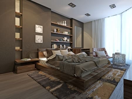 47512989 - bedroom avant-garde style, 3d model