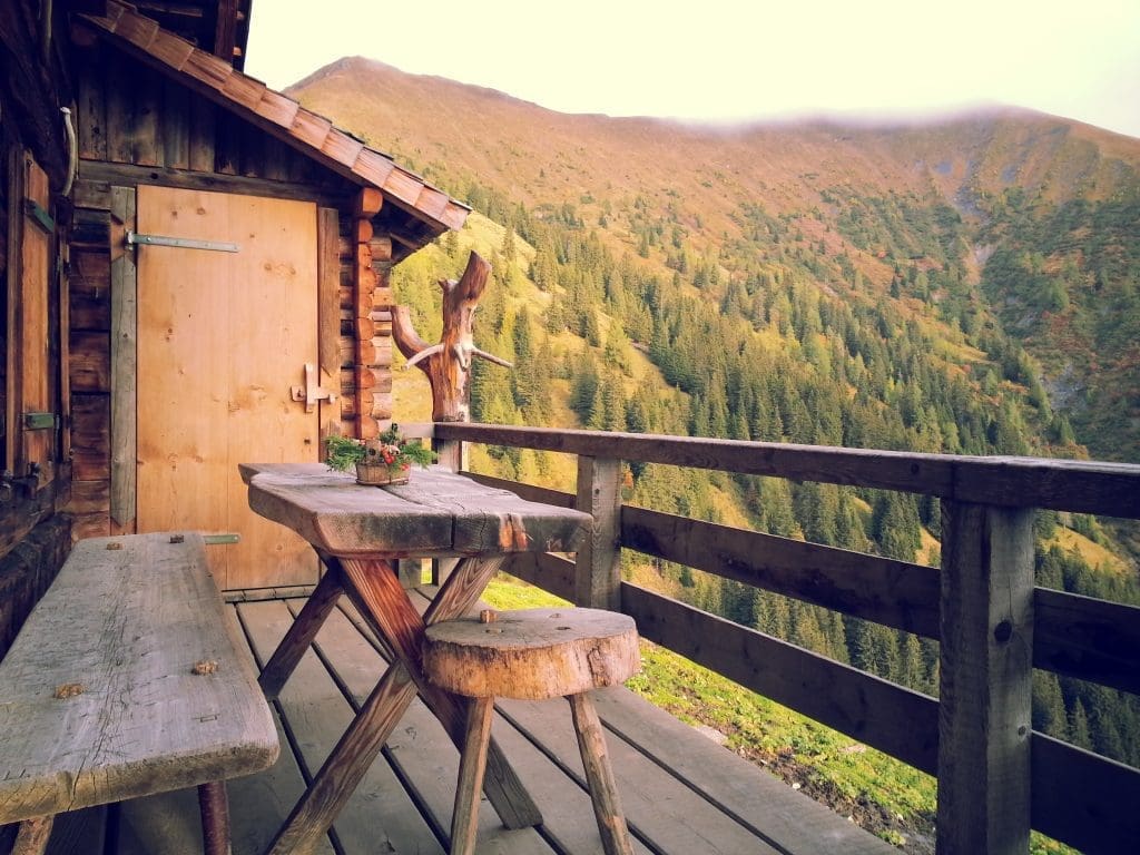 Log cabin views