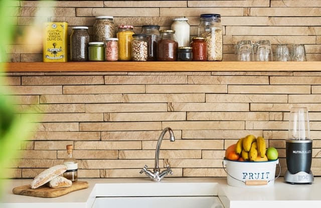 Add a shelf for spices in your kitchen